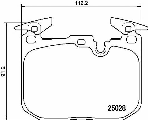 Brake pad set Brembo P 06 088