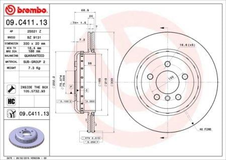 Buy Brembo 09C41113 – good price at EXIST.AE!