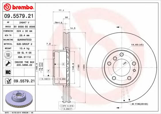 Buy Brembo 09557921 – good price at EXIST.AE!