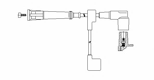 Bremi 124/90 Ignition cable 12490