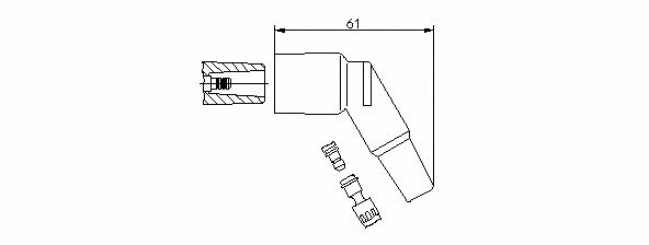 Bremi 13290A High Voltage Wire Tip 13290A