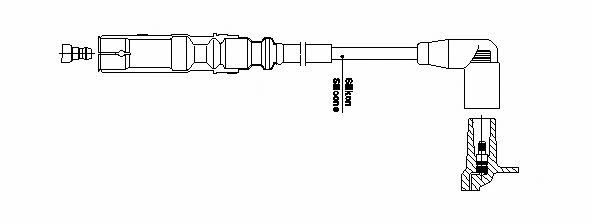 Bremi 1A32E44 Ignition cable 1A32E44