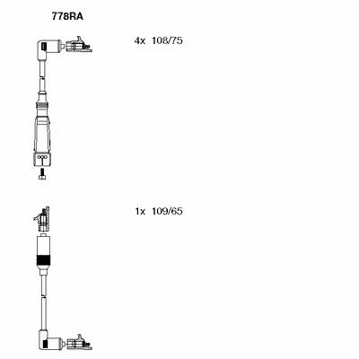 Bremi 778RA Ignition cable kit 778RA