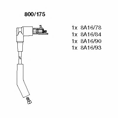 Bremi 800/175 Ignition cable kit 800175