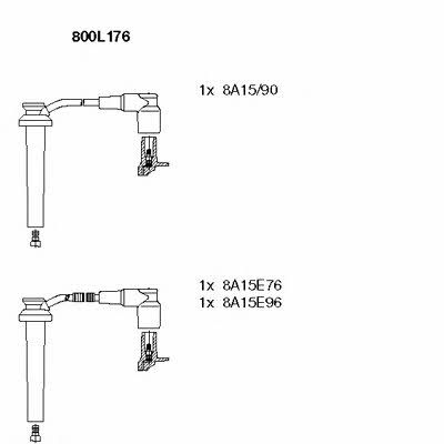 Bremi 800L176 Ignition cable kit 800L176