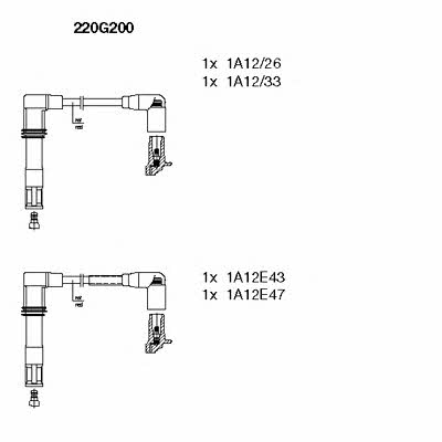 220G200 Bremi Ignition lead set