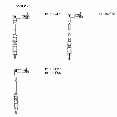 Ignition lead set Bremi 221F200
