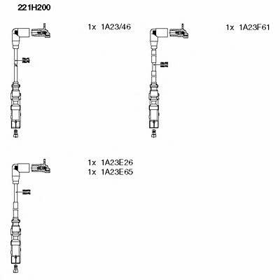 Bremi 221H200 Ignition cable kit 221H200