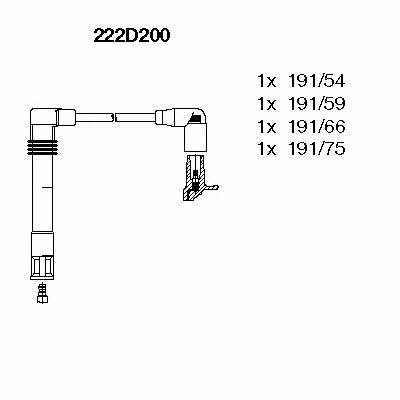 Bremi 222D200 Ignition cable kit 222D200