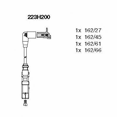 Bremi 223H200 Ignition cable kit 223H200