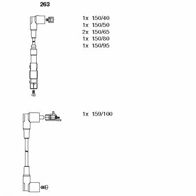 Ignition lead set Bremi 263