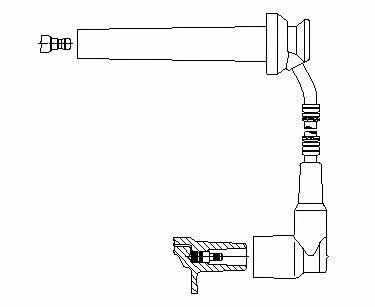 Bremi 8A15F29 Ignition cable 8A15F29