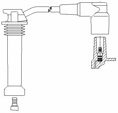 Bremi 8A19/26 Ignition cable 8A1926