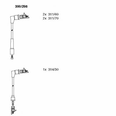 Bremi 300/298 Ignition cable kit 300298