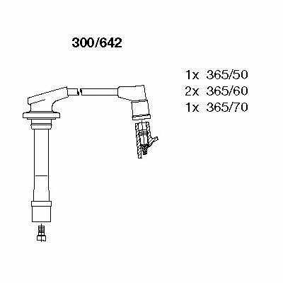 Bremi 300/642 Ignition cable kit 300642