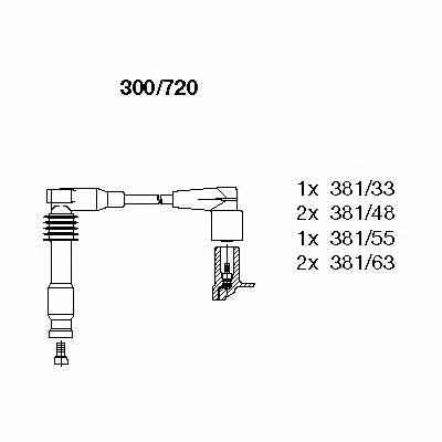 Bremi 300/720 Ignition cable kit 300720
