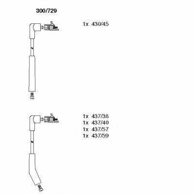 Bremi 300/729 Ignition cable kit 300729