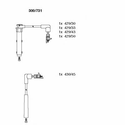 Bremi 300/731 Ignition cable kit 300731