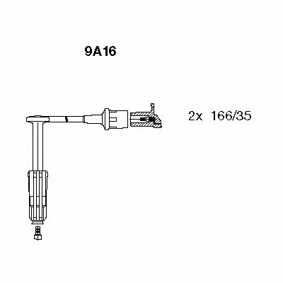 Bremi 9A16 Ignition cable kit 9A16