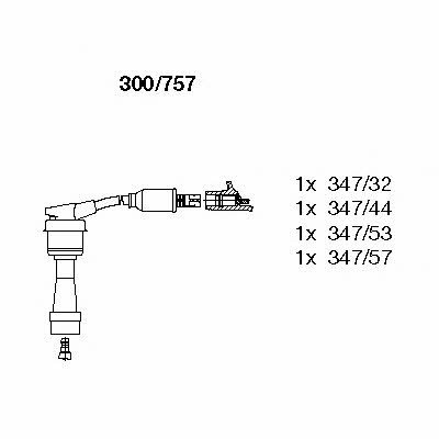 Bremi 300/757 Ignition cable kit 300757