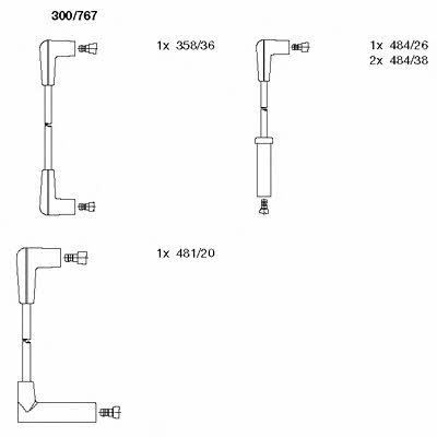 Bremi 300/767 Ignition cable kit 300767