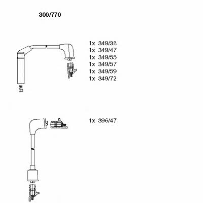 Bremi 300/770 Ignition cable kit 300770