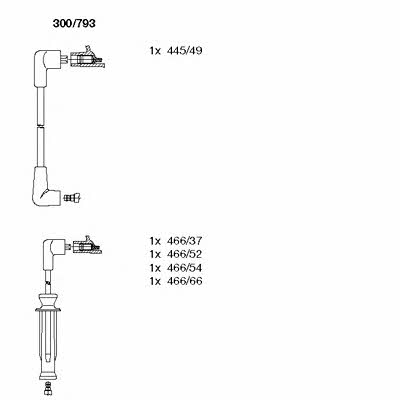 Bremi 300/793 Ignition cable kit 300793