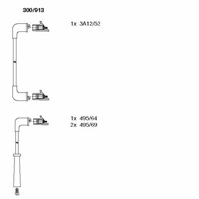 Bremi 300/913 Ignition cable kit 300913