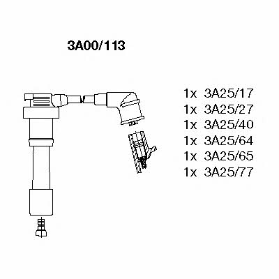 Bremi 3A00/113 Ignition cable kit 3A00113