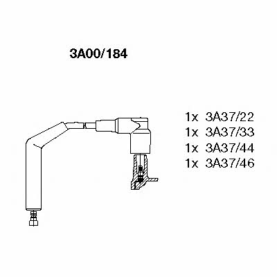Bremi 3A00/184 Ignition cable kit 3A00184