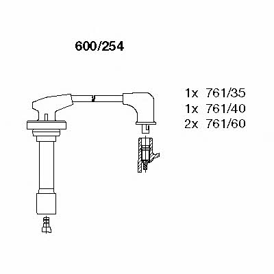 Bremi 600/254 Ignition cable kit 600254