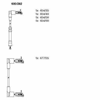 Bremi 600/282 Ignition cable kit 600282