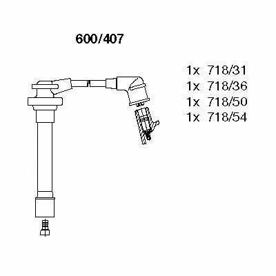 Bremi 600/407 Ignition cable kit 600407