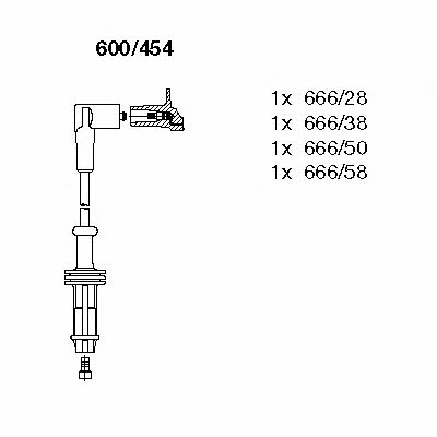 Bremi 600/454 Ignition cable kit 600454