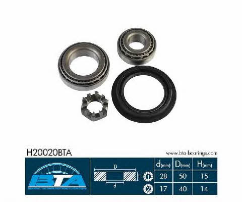 Wheel bearing kit BTA H20020BTA