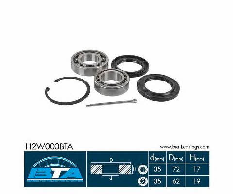 BTA H2W003BTA Wheel bearing kit H2W003BTA