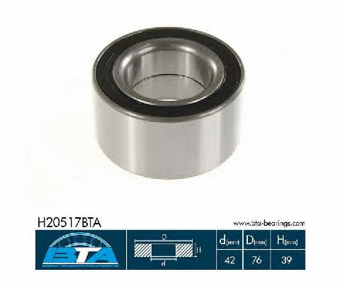 BTA H20517BTA Wheel hub bearing H20517BTA