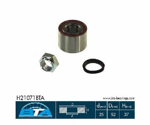 BTA H21071BTA Rear Wheel Bearing Kit H21071BTA