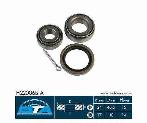 BTA H22006BTA Wheel bearing kit H22006BTA