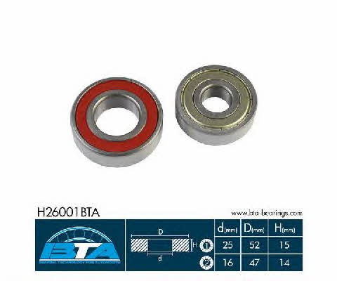 BTA H26001BTA Wheel bearing kit H26001BTA