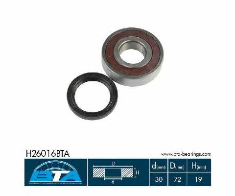 BTA H26016BTA Wheel bearing kit H26016BTA