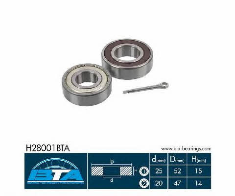 BTA H28001BTA Wheel bearing kit H28001BTA