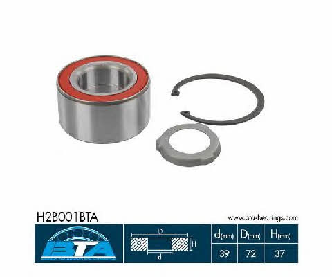 BTA H2B001BTA Rear Wheel Bearing Kit H2B001BTA