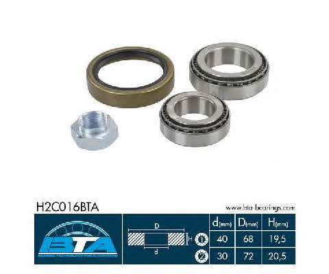 BTA H2C016BTA Wheel bearing kit H2C016BTA