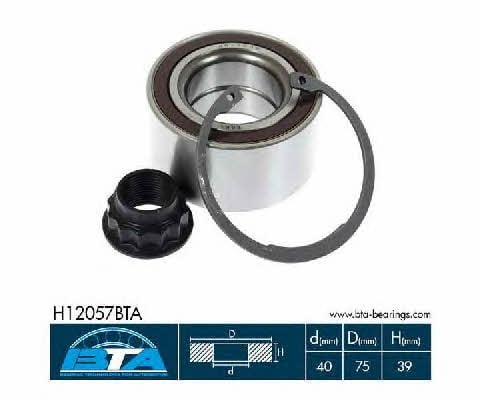 BTA H12057BTA Front Wheel Bearing Kit H12057BTA