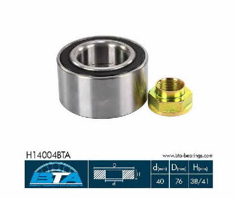 Wheel bearing kit BTA H14004BTA