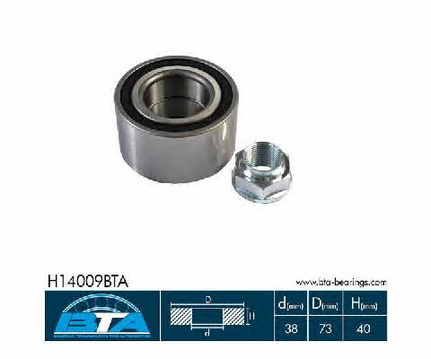 Wheel bearing kit BTA H14009BTA