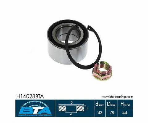 BTA H14028BTA Wheel hub bearing H14028BTA
