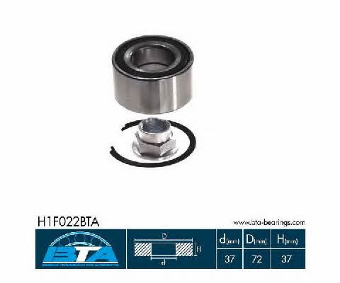 Front Wheel Bearing Kit BTA H1F022BTA