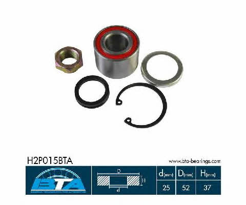 BTA H2P015BTA Rear Wheel Bearing Kit H2P015BTA